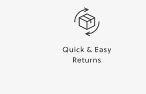 Quick and Easy Returns | Box with Clockwise Arrows Icon